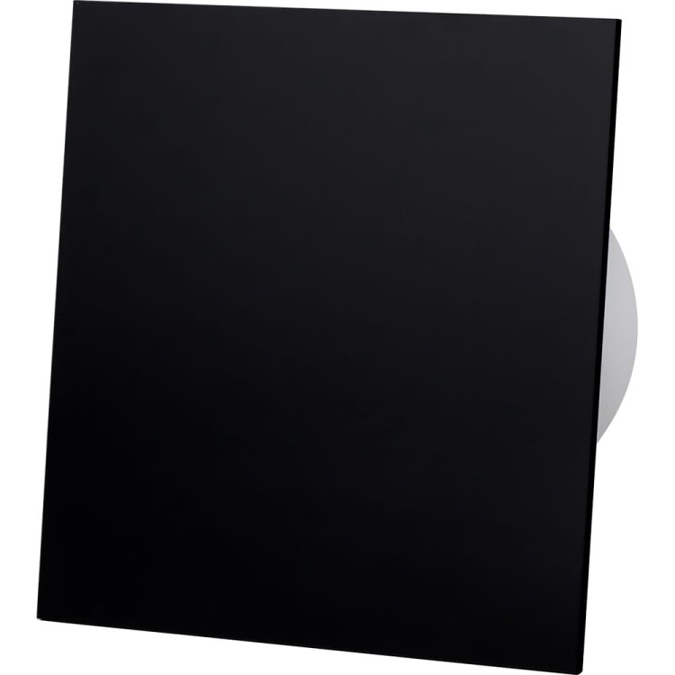 wentylator domowy ścienny dRim panel plexi czarny