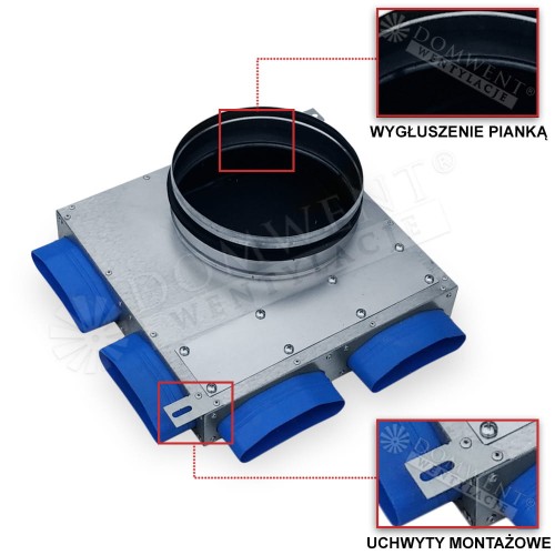 rozdzielacz rurowy Smartflex flat  4xFLAT 200