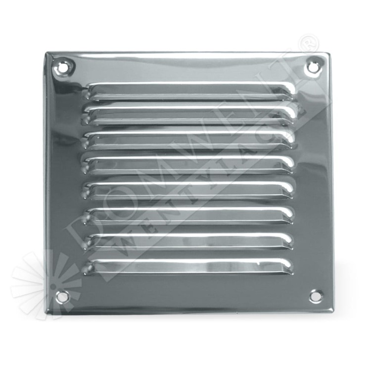 Kratka wentylacyjna kominowa nierdzewna montowana na wkręty 140mm x 140mm