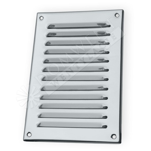 Kratka wentylacyjna kominowa nierdzewna montowana na wkręty 140mm x 200mm