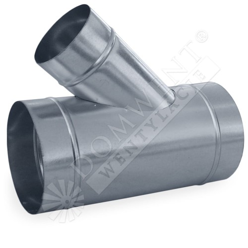 Trójnik 45st do wentylacji ocynkowany