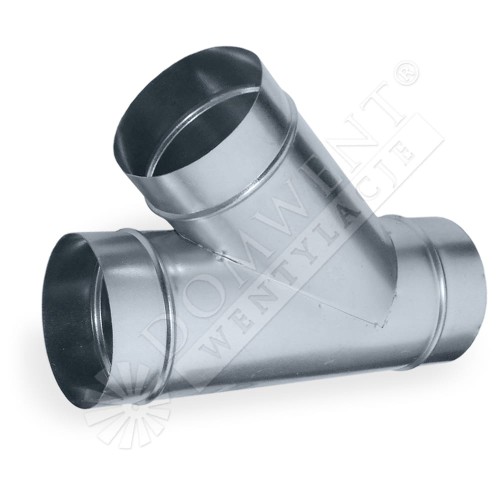 Trójnik 45st do wentylacji ocynkowany