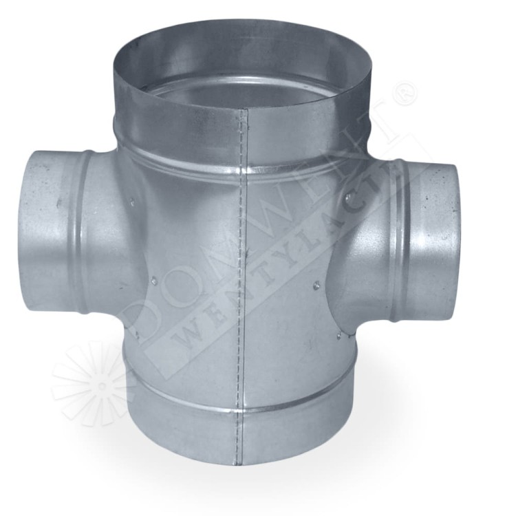 Czwórnik ocynkowany wentylacja spiro