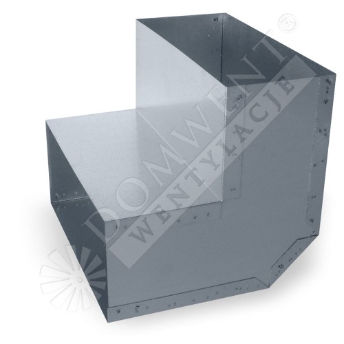 Kształtki wentylacyjne - kolano kanał prostokątny
