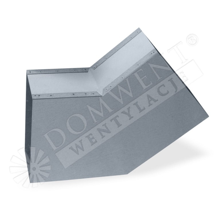 Kolano prostokątne ocynk 200x90mm 45st