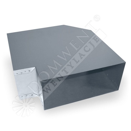 Kolano 90° prostokątne ocynk 200x90mm
