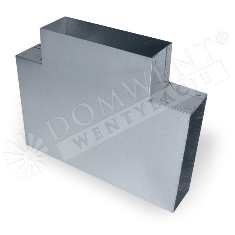 Trójnik T kanał prostokątny wentylacja