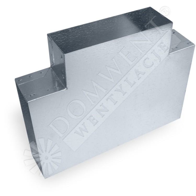 Trójnik T kanał prostokątny wentylacja