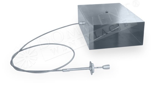 Przepustnica z cięgnem prostokątna ocynk 200x50mm