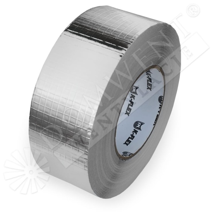 Taśma aluminiowa samoprzylepna wzmocniona K-flex do wentylacji