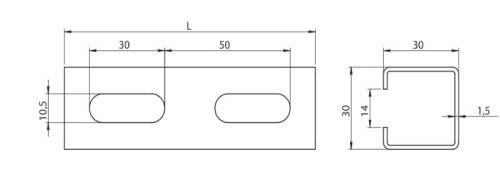 Kształtownik montażowy ocynkowany