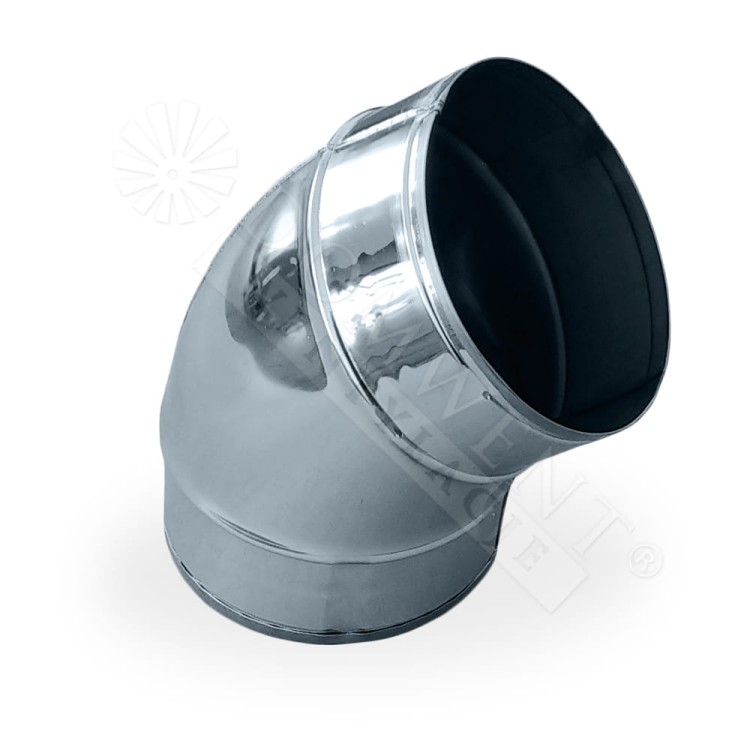 Kolano tłoczone 45 stopni nierdzewne