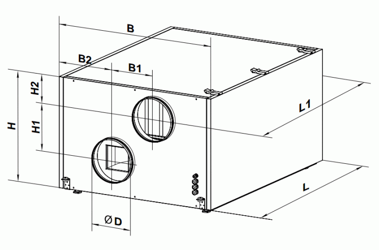 Rekuperator VENTS VUT 400 HB EC