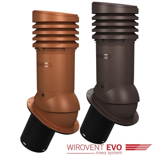 Kominek wentylacyjny z odpływem kondensatu gont papa trapez E13 Wirovent EVO