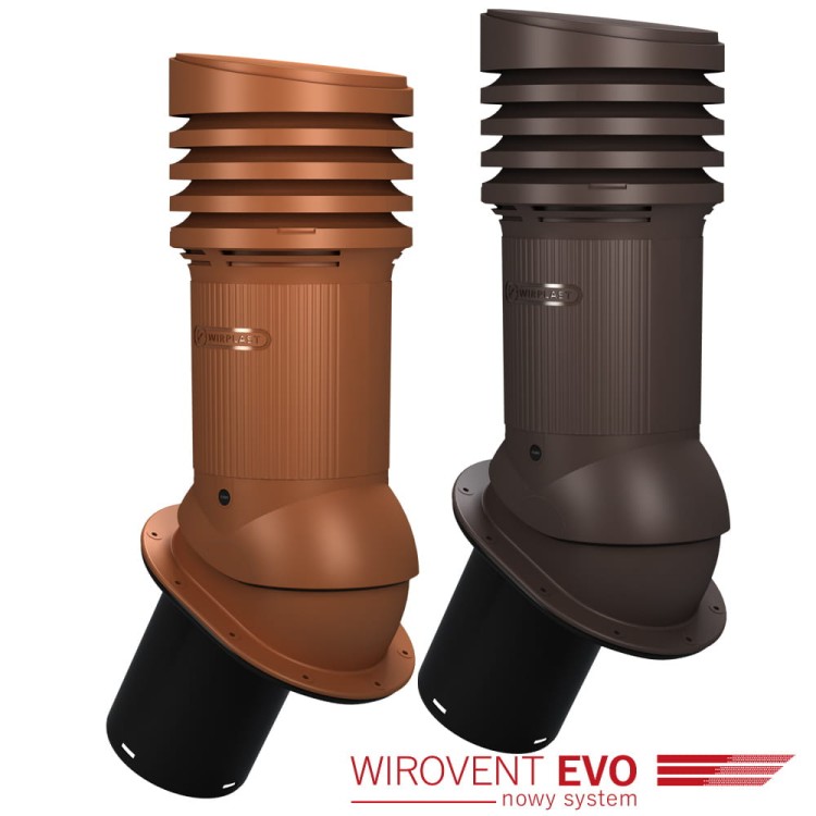Kominek wentylacyjny z odpływem kondensatu gont papa trapez E13 Wirovent EVO