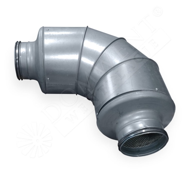 Kolano tłumiące tłumik akustyczny