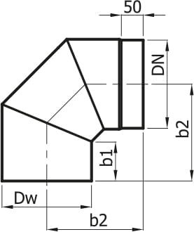 KOLANO 90° SYSTEM KOMINOWY