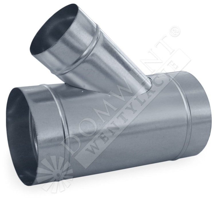 Trójnik 45st do wentylacji ocynkowany