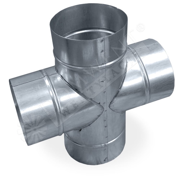 Czwórnik ocynkowany wentylacja spiro