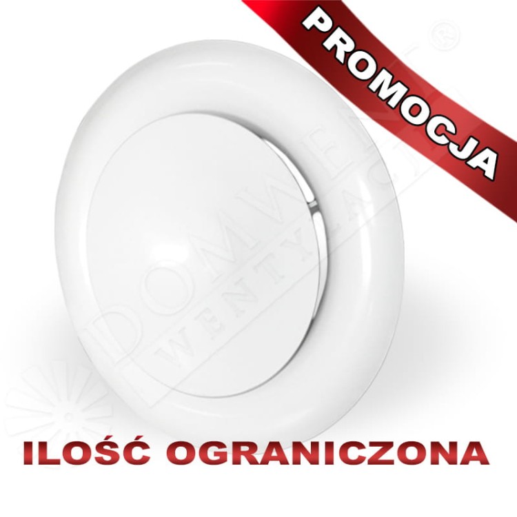 ANEMOSTAT ZAWÓR 125 NAWIEWNY BIAŁY + RAMKA PROMOCJA