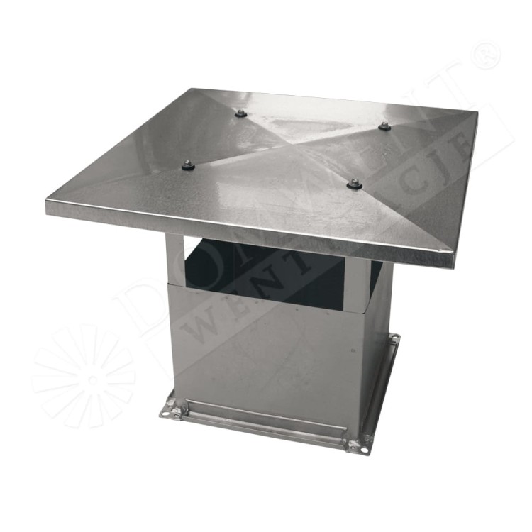 Wyrzutnia dachowa prostokątna typ A nierdzewna 1.4301 (304) V2A
