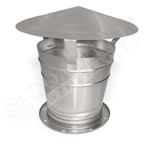 Wyrzutnia dachowa okrągła WDO-C nierdzewna 1.4301 (304) V2A
