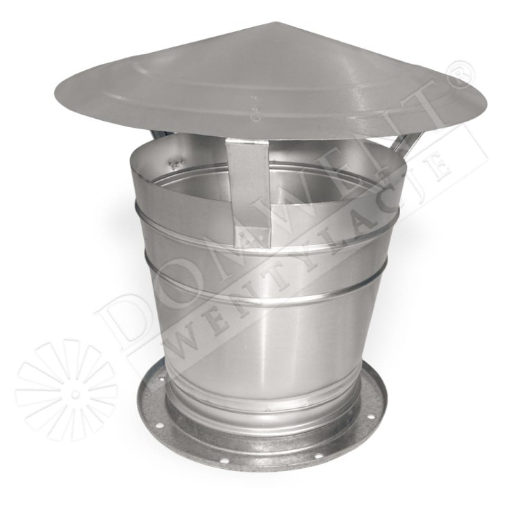Wyrzutnia dachowa okrągła WDO-C nierdzewna 1.4301 (304) V2A