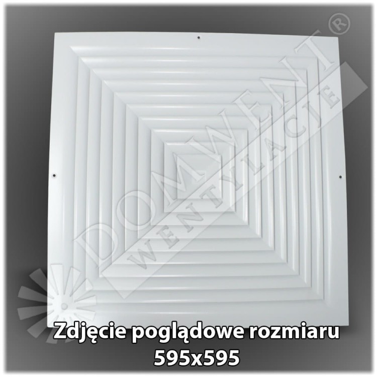 Anemostat sufitowy ASN-4 Wentylacja Częstochowa