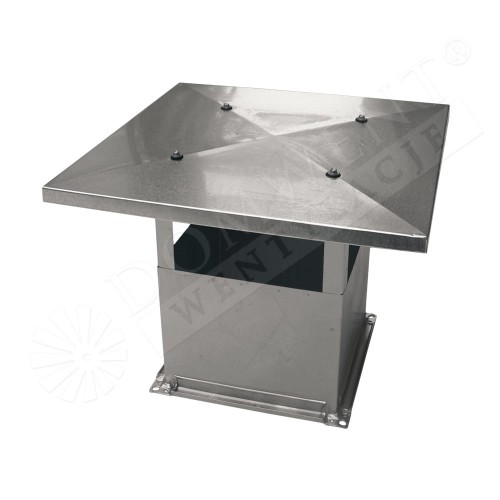Wyrzutnia dachowa prostokątna typ A kwasoodporna 1.4404 (316) V4A