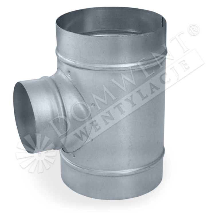 Trójnik T system wentylacji ocynk bez uszczelki