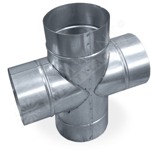 Czwórnik ocynkowany wentylacja spiro