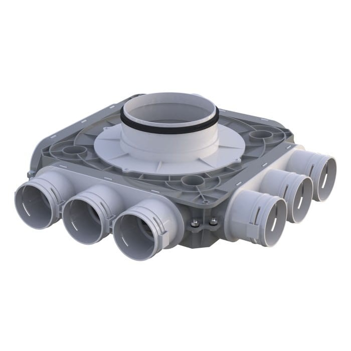 Skrzynka rozdzielcza rozdzielacz rurowy z tworzywa Flexivent VENTS