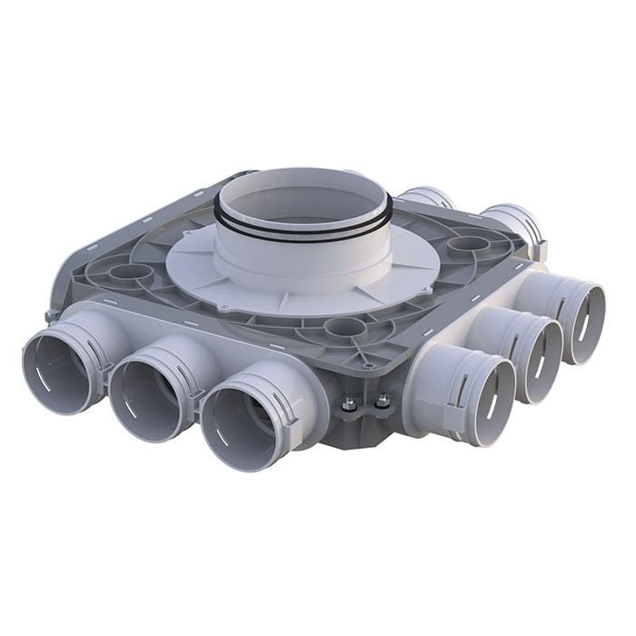 Skrzynka rozdzielcza rozdzielacz rurowy z tworzywa Flexivent VENTS