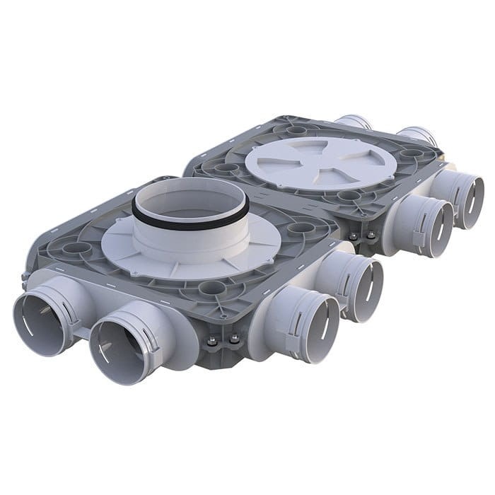 Skrzynka rozdzielcza rozdzielacz rurowy z tworzywa Flexivent VENTS