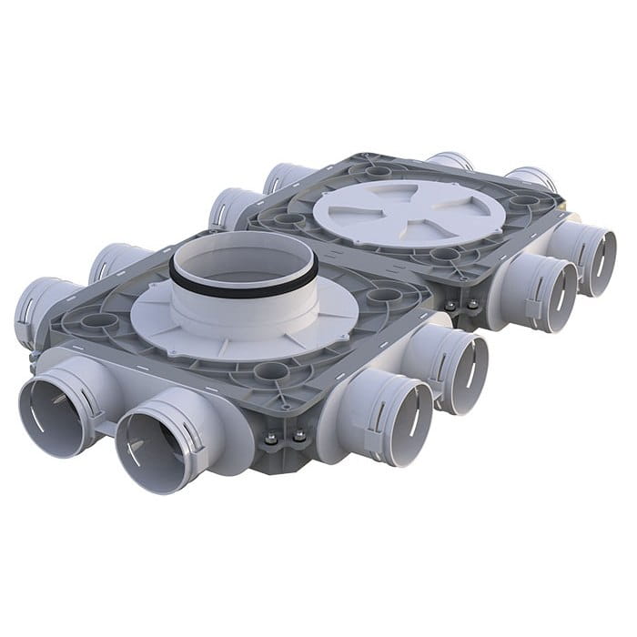 Skrzynka rozdzielcza rozdzielacz rurowy z tworzywa Flexivent VENTS