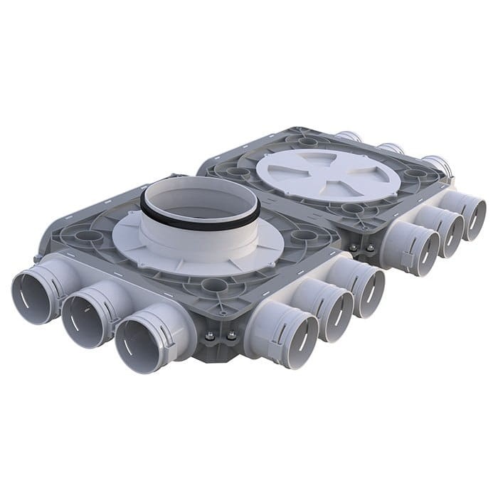 Skrzynka rozdzielcza rozdzielacz rurowy z tworzywa Flexivent VENTS