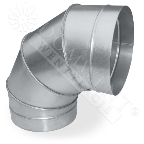 Kolano segmentowe 90st ocynk bez uszczelki
