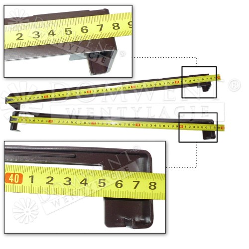 Łączniki parapetów wymiar