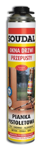 Pianka montażowa poliuretanowa pistoletowa SOUDAL 750ml