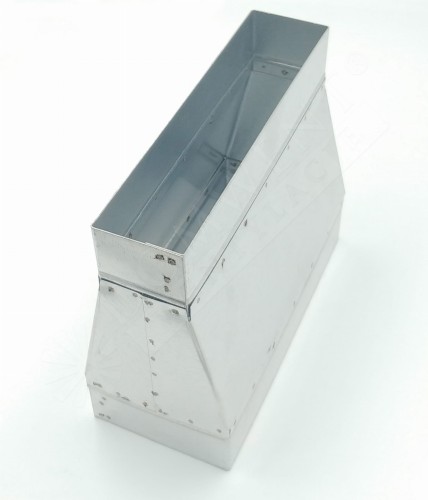 Redukcja symetryczna prostokątna do wentylacji ocynk