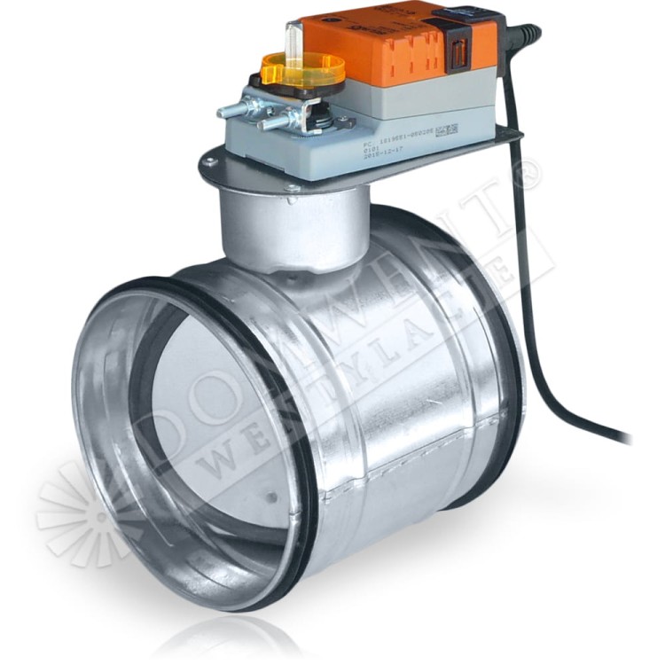 Przepustnica  szczelna pod siłownik Ø315 wentylacja