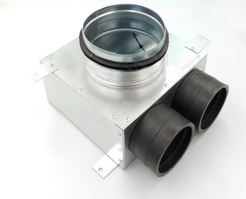 PUSZKA ROZPRĘŻNA 2 X 75 MM / POD ANEMOSTAT 125 GUMOWE KRÓĆCE (KRÓTKA) PER-FLEX