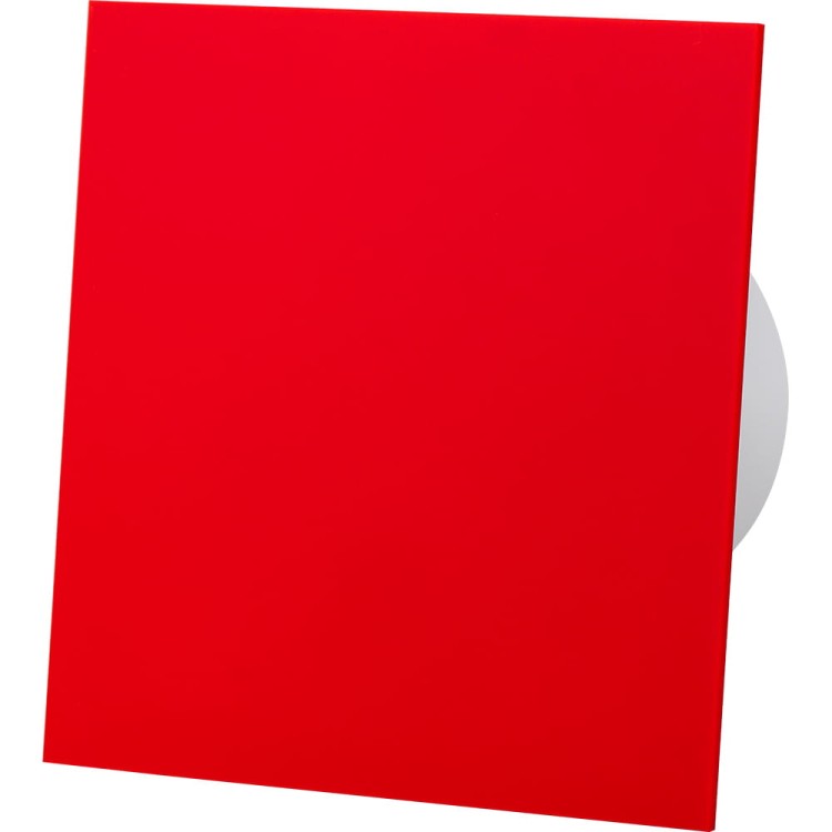 wentylator domowy ścienny dRim panel plexi czerwony