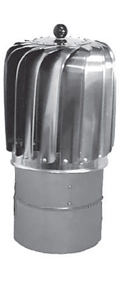 TURBOWENT TULIPAN 150 Nasada kominowa na podstawie rurowej nieotwieranej