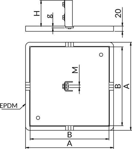 PODPORA DACHOWA STOPA PROFILU NICZUK