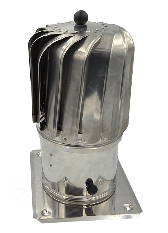 NASADA KOMINOWA TURBOWENT TULIPAN 150 NA PODSTAWIE KWADRATOWEJ (OTWIERANEJ)