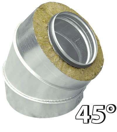 Kolano 45 preizolowane dwupłaszczowe 160