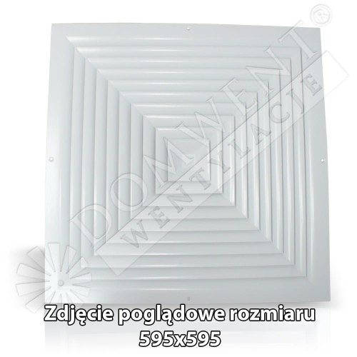 Anemostat metalowy nawiewny ASN