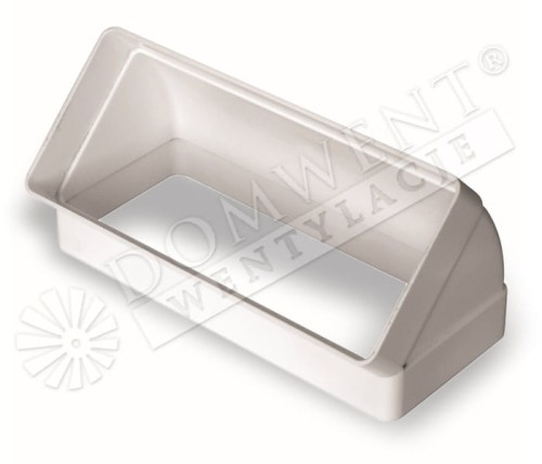 Kolano pionowe płaskie plastic 45st 220 x 90mm nr 975