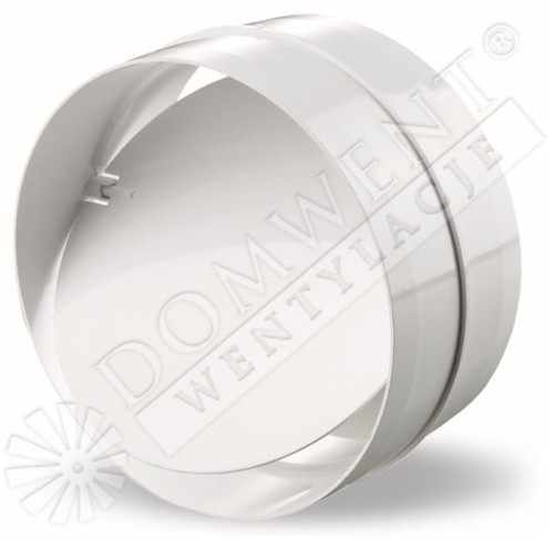 Łącznik kanałów okrągłych z zaworem zwrotnym 125mm